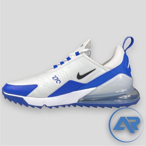 NEW Nike Air Max 270 G Golf White Racer Blue CK6483-106 - Picture 3 of 5